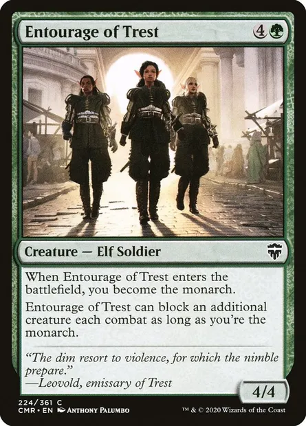 Entourage of Trest, Magic card CMR 224 — Commander Legends set