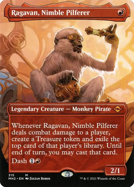 Ragavan, Nimble Pilferer, Magic card MH2 315 — Modern Horizons 2 set
