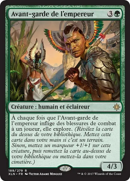 Avant-garde de l'empereur, carte Magic XLN 189 — extension Ixalan