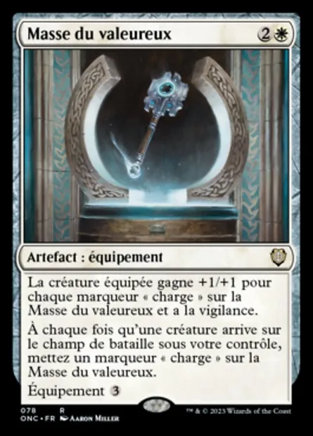 Masse du valeureux, carte Magic ONC 78 — extension Phyrexia: All Will Be One Commander
