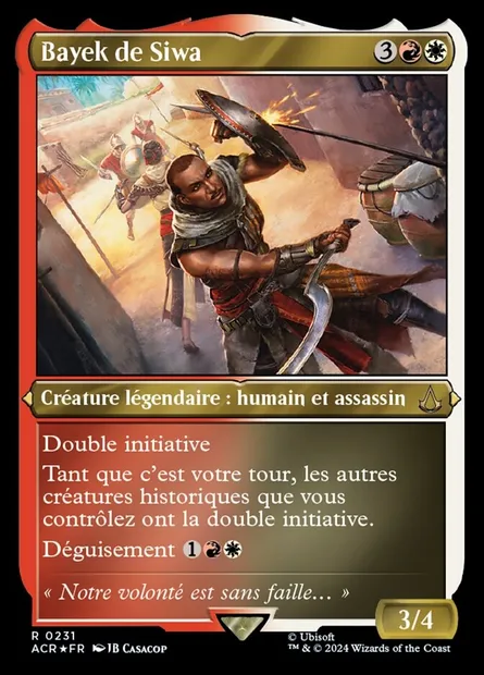 Bayek de Siwa, carte Magic ACR 231 — extension Assassin's Creed
