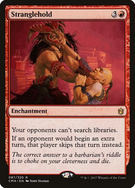 Strangulation, carte Magic CMA 87 — extension Commander Anthology