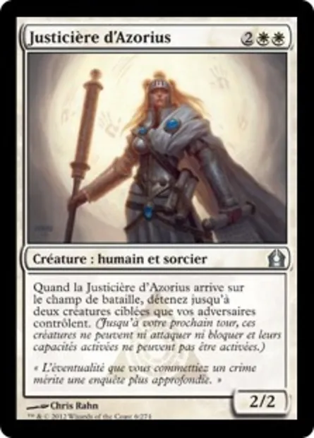 Justicière d'Azorius, carte Magic RTR 6 — extension Retour à Ravnica
