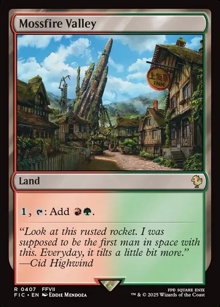 Mossfire Valley, Magic card FIC 407 — Final Fantasy Commander set