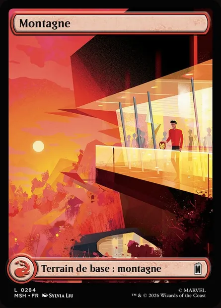 Montagne, carte Magic MSH 284 — extension Marvel Super Heroes
