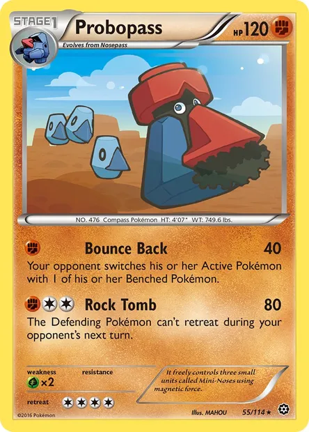 Probopass, Pokémon card STS 55 — Steam Siege set
