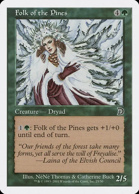 Peuple des pinèdes, carte Magic DKM 25 — extension Deckmasters