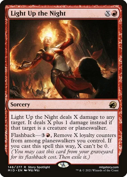 Light Up the Night, Magic card MID 146 — Innistrad: Midnight Hunt set