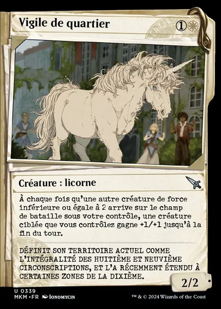 Vigile de quartier, carte Magic MKM 339 — extension Murders at Karlov Manor