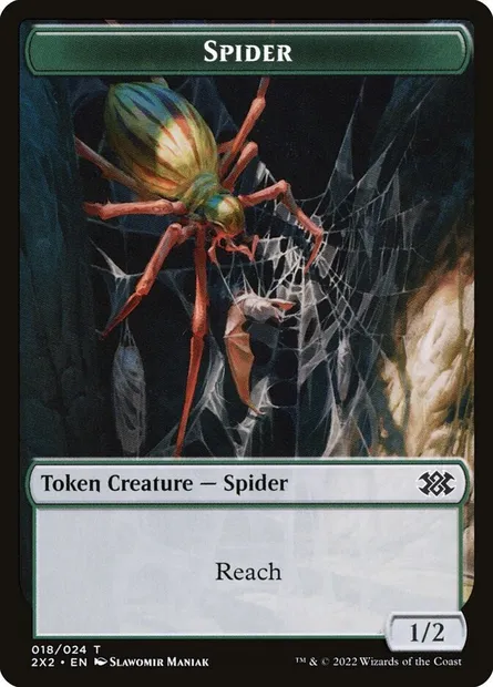 Spider, carte Magic T2X2 18 — extension Double Masters 2022 Tokens
