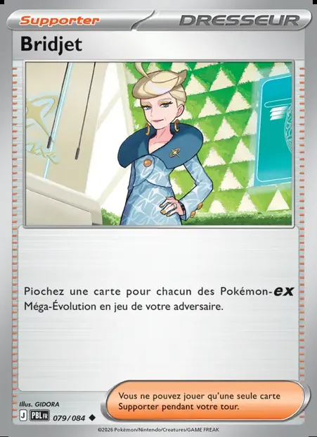 Bridjet, carte Pokémon PBL 079 — extension Nuit Noire