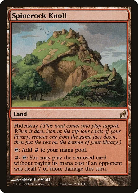 Spinerock Knoll, Magic card LRW 274 — Lorwyn set