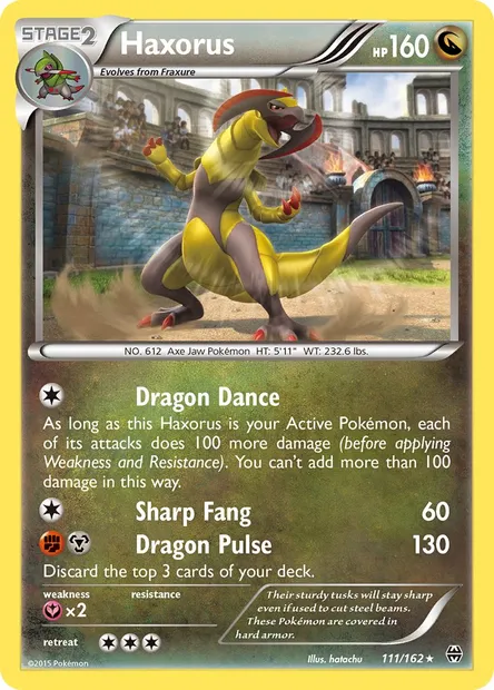 Haxorus, Pokémon card BKT 111 — BREAKthrough set