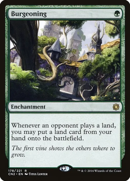 Bourgeonnement, carte Magic CN2 178 — extension Conspiracy: Take the Crown