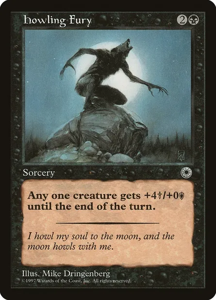 Howling Fury, Magic card POR 97 — Portal set