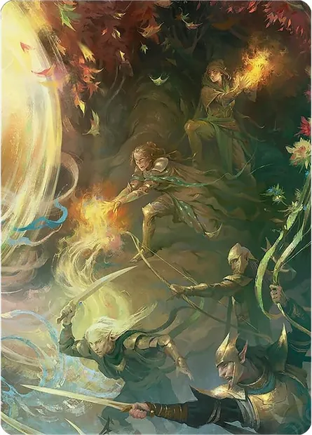 Rally the Galadhrim // Rally the Galadhrim, Magic card ALTC 9 — Tales of Middle-earth Scene Box set