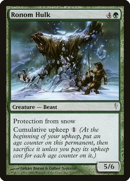 Ronom Hulk, Magic card CSP 119 — Coldsnap set