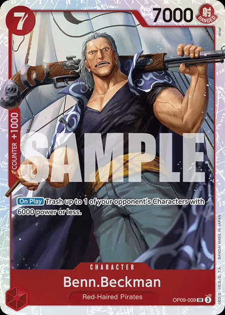 Benn.Beckman, One Piece card OP09-009 — EMPERORS IN THE NEW WORLD set