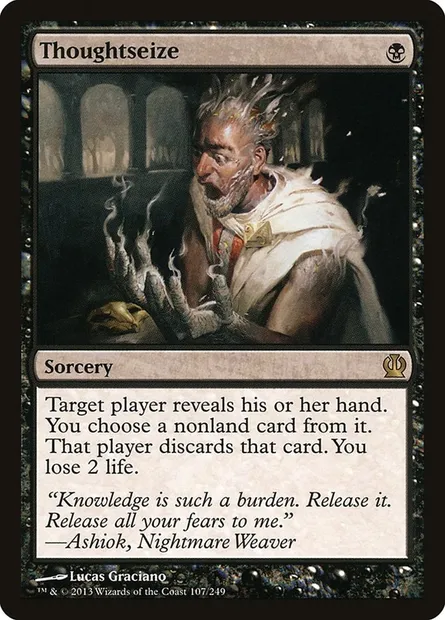 Thoughtseize, Magic card THS 107 — Theros set