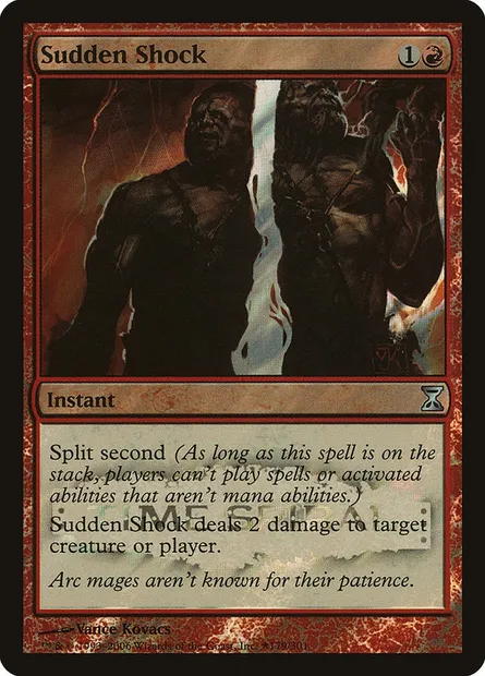Sudden Shock, Magic card PTSP 179★ — Time Spiral Promos set