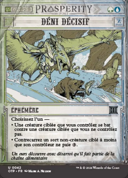 Déni décisif, carte Magic OTP 42 — extension Breaking News