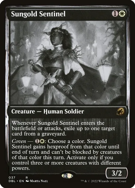 Sungold Sentinel, Magic card DBL 37 — Innistrad: Double Feature set