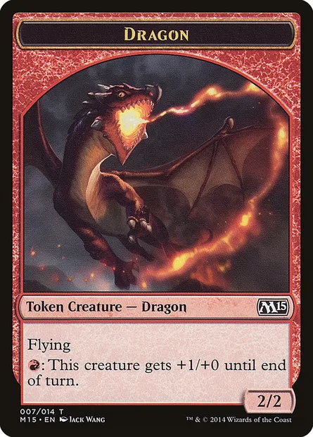 Dragon, carte Magic TM15 7 — extension Magic 2015 Tokens