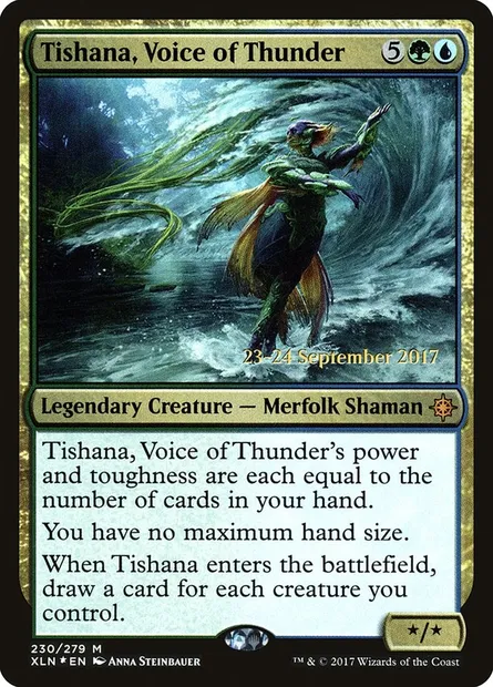Tishana, Voice of Thunder, Magic card PXLN 230s — Ixalan Promos set