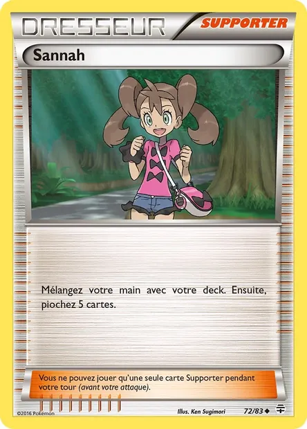 Sannah, carte Pokémon GEN 72 — extension Générations