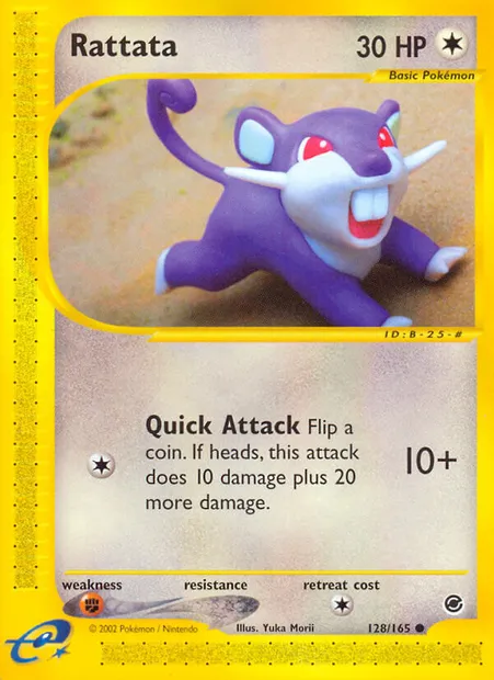 Rattata, Pokémon card EX 128 — Expedition Base Set set