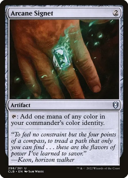 Arcane Signet, Magic card CLB 298 — Commander Legends: Battle for Baldur's Gate set
