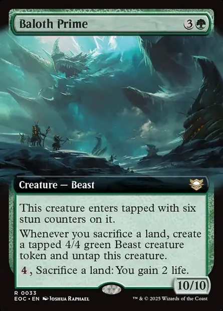 Baloth Prime, Magic card EOC 33 — Edge of Eternities Commander set