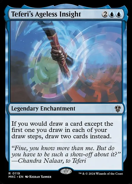 Teferi's Ageless Insight, Magic card MKC 119 — Murders at Karlov Manor Commander set