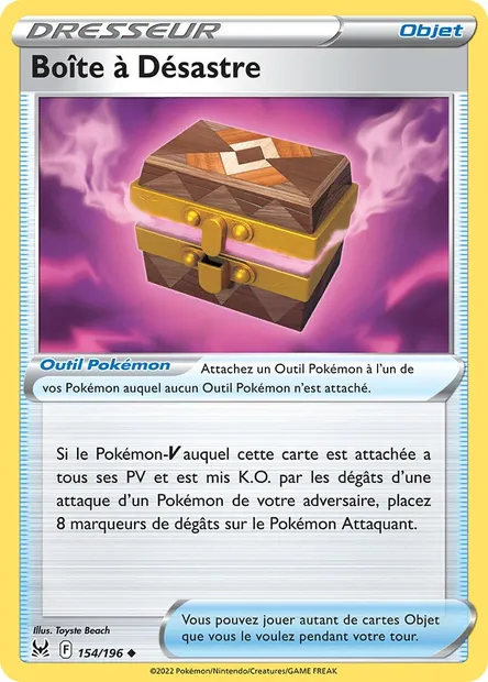 Boîte à Désastre, carte Pokémon LOR 154 — extension Origine Perdue