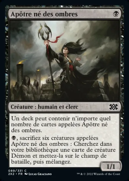 Apôtre né des ombres, carte Magic 2X2 89 — extension Double Masters 2022
