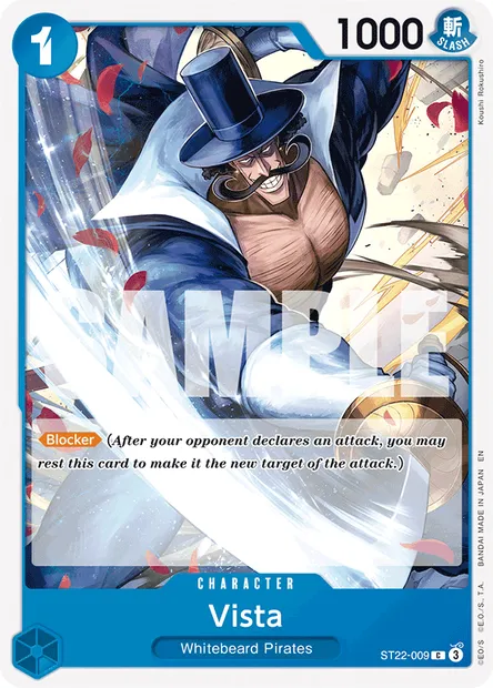 Vista, One Piece card ST22-009 — Ace & Newgate set