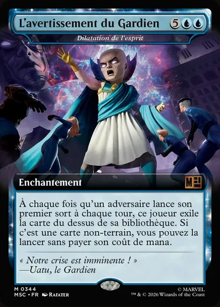 Dilatation de l'esprit, carte Magic MSC 344 — extension Marvel Super Heroes Commander