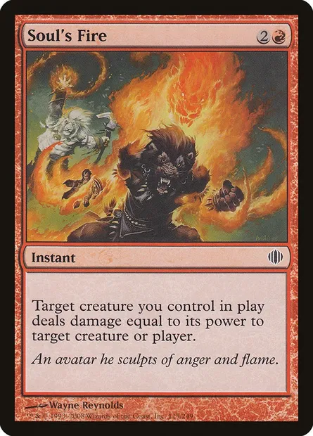 Soul's Fire, Magic card ALA 115 — Shards of Alara set