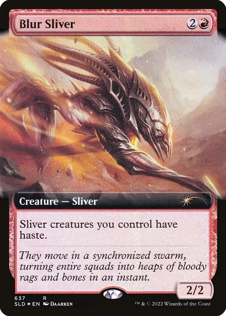Blur Sliver, Magic card SLD 637 — Secret Lair Drop set