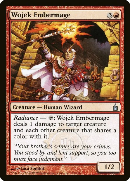 Wojek Embermage, Magic card RAV 152 — Ravnica: City of Guilds set