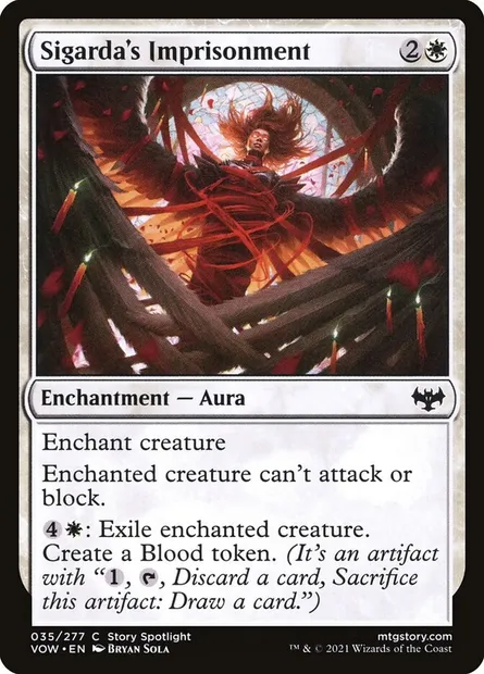 Sigarda's Imprisonment, Magic card VOW 35 — Innistrad: Crimson Vow set