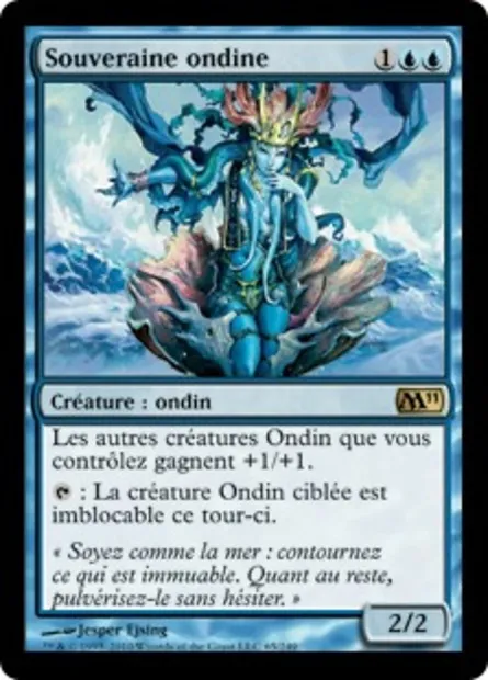 Souveraine ondine, carte Magic M11 65 — extension Magic 2011