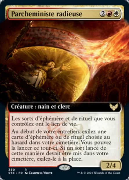 Parcheministe radieuse, carte Magic STX 350 — extension Strixhaven: l'Académie des Mages