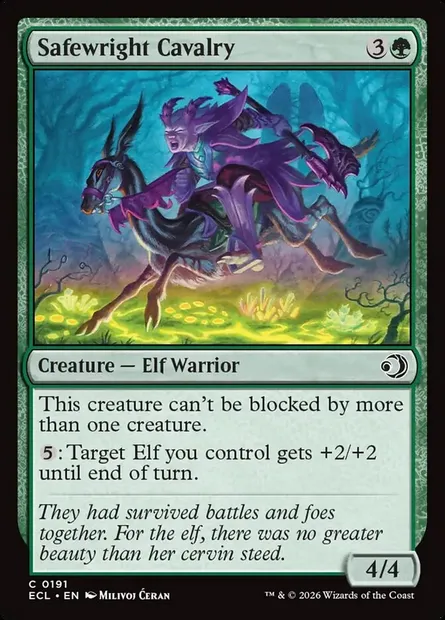 Safewright Cavalry, Magic card ECL 191 — Lorwyn Eclipsed set