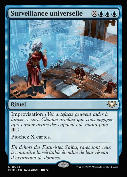 Surveillance universelle, carte Magic EOC 81 — extension Edge of Eternities Commander