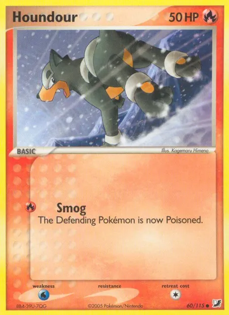 Houndour, Pokémon card UF 60 — Unseen Forces set