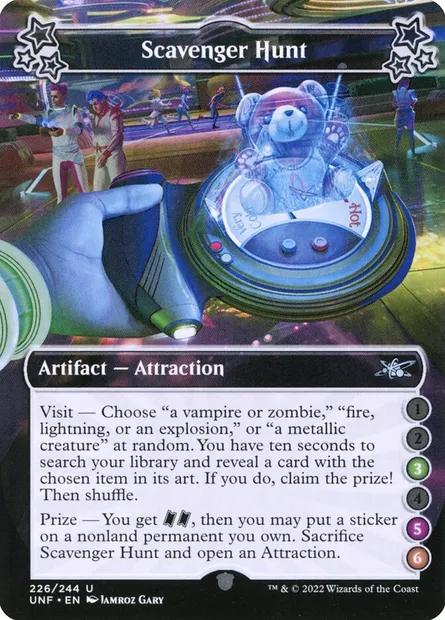 Scavenger Hunt, carte Magic UNF 226e — extension Unfinity