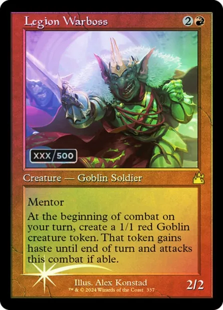 Legion Warboss, Magic card RVR 337z — Ravnica Remastered set