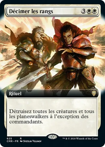 Décimer les rangs, carte Magic CMR 625 — extension Commander Legends