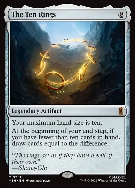 The Ten Rings, Magic card MSH 251 — Marvel Super Heroes set